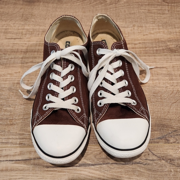 Converse Shoes, Women's 7, Men's 5, Brown, Low Top, All-Stars, Sneakers - Picture 3 of 9